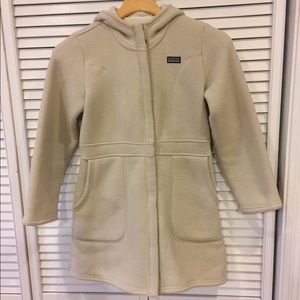 Patagonia girls M 10 fleece long coat